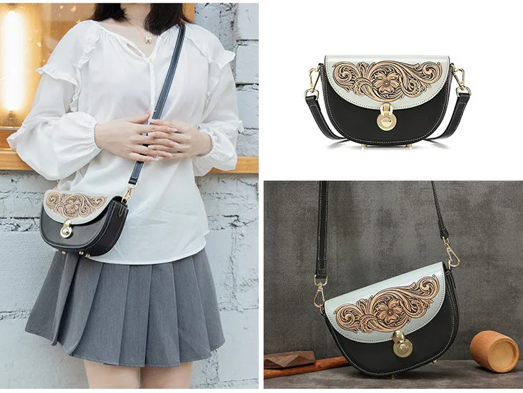 Womens Small Over The Shoulder Purse Genuine Leather Crossbody Bags