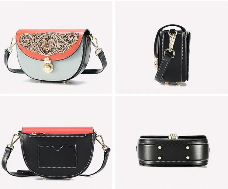 Womens Small Over The Shoulder Purse Genuine Leather Crossbody Bags