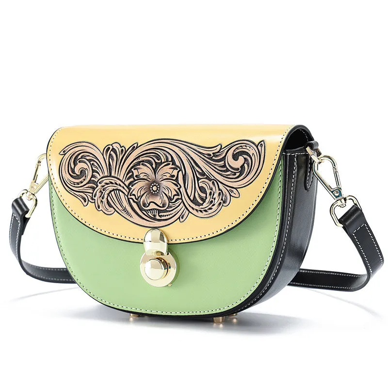 Womens Small Over The Shoulder Purse Genuine Leather Crossbody Bags