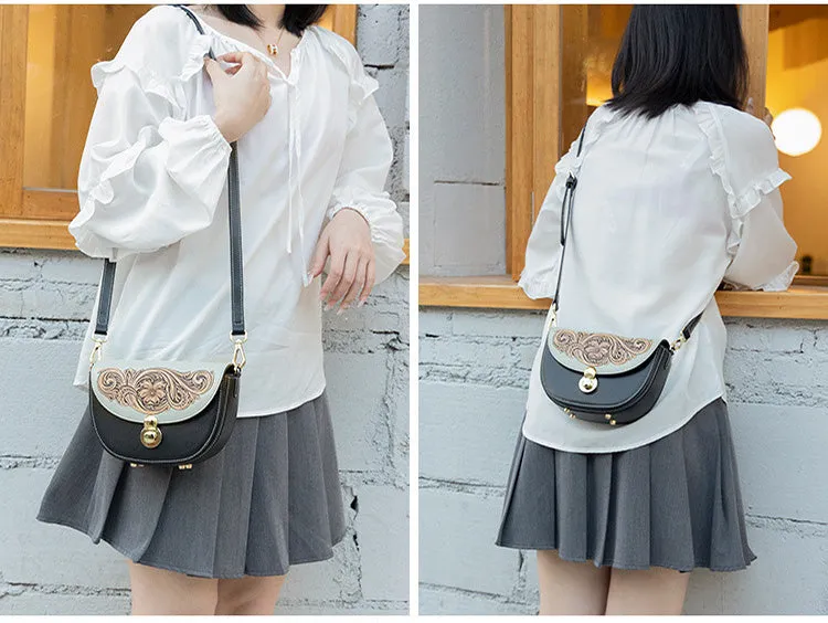 Womens Small Over The Shoulder Purse Genuine Leather Crossbody Bags