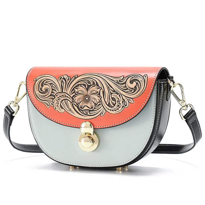 Womens Small Over The Shoulder Purse Genuine Leather Crossbody Bags