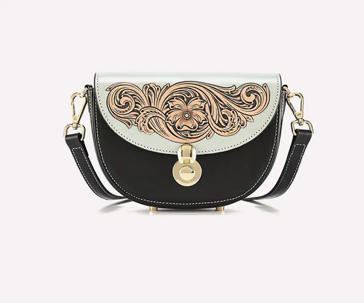 Womens Small Over The Shoulder Purse Genuine Leather Crossbody Bags