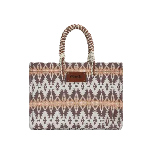 Wrangler Women's Southwestern Print Tote Khaki Bag