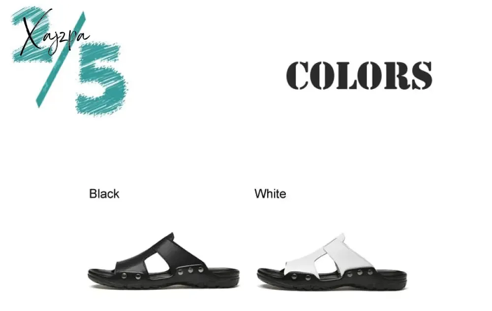 Xajzpa Genuine Leather Slippers Summer Men Shoes Casual Outdoor Flip Flop Indoor Non-Slip Fashion Beach Sandals Big Size 37-52
